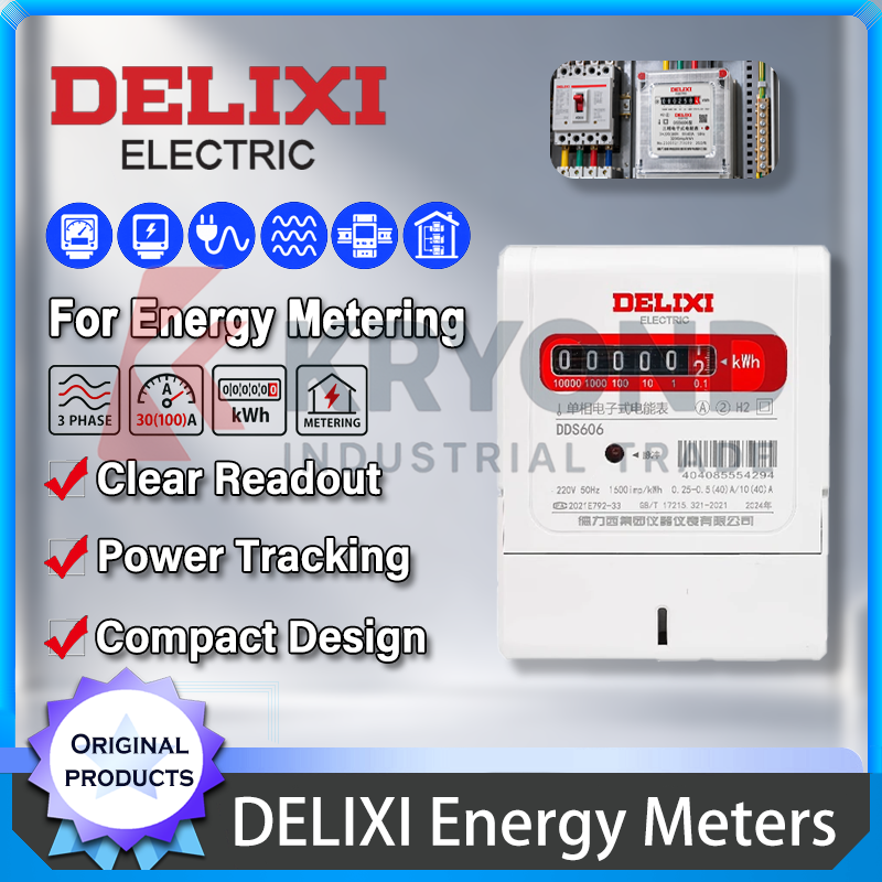 Diy Electronics Shop - DELIXI Einphasiger oder Dreiphasiger Elektronischer kWh-Energiezähler