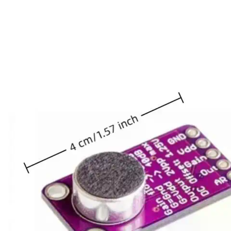 Diy Audio Electronics Kit - MAX4466 Mikrofon-AGC-Verstärkerplatine, Schallsensormodul mit automatischer Verstärkungsregelung