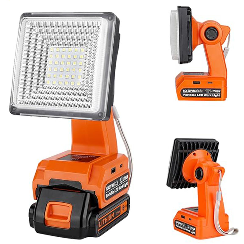 Black+Decker Tool Cordless - 4-Zoll-LED-Arbeitslicht-Werkzeuglampe für Black Decker 20 V