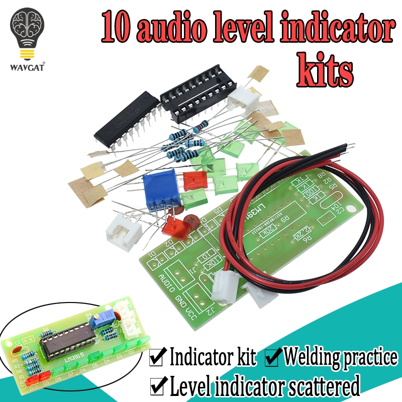 LM3915 DC 9V-12V 10 LED Sound  – Diy Audio Electronics Kit Bewertung und Preis