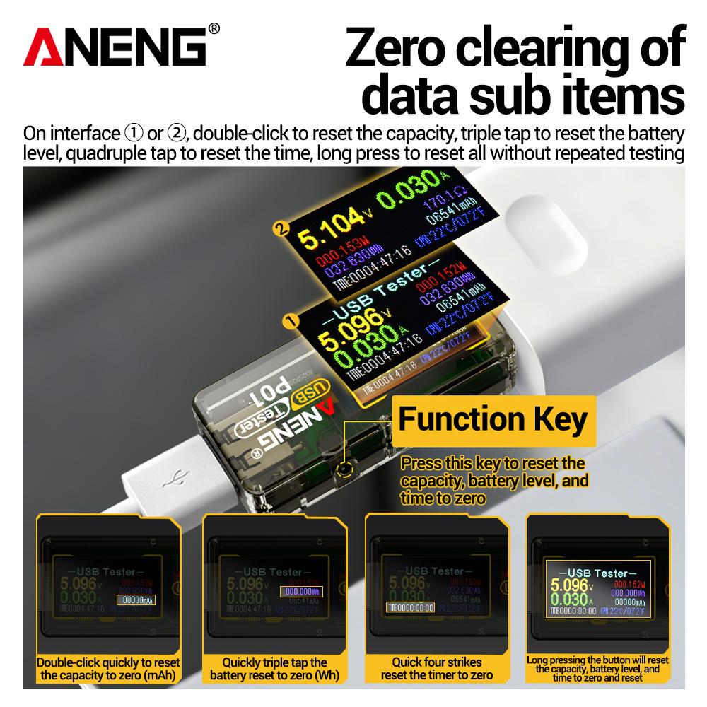ANENG P01 USB-Tester, Voltmete – Logic Analyzer Usb Bewertung und Preis